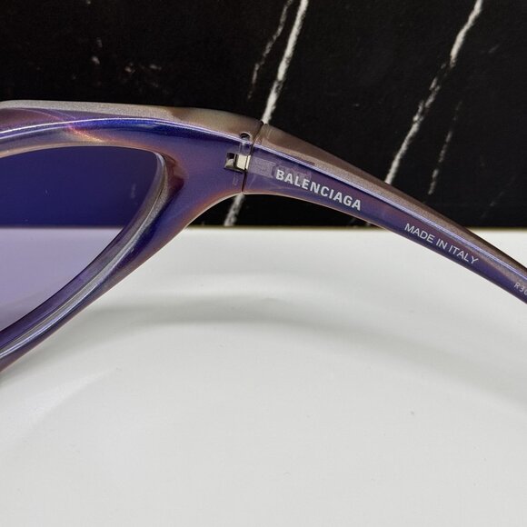 NEW BALENCIAGA SUNGLASSES PURPLE UNISEX BALENCIAGA BB0352S 002 main image 8